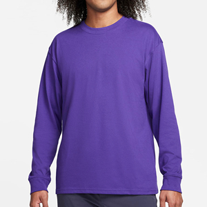 2025 dernier T-Shirt à manches longues en coton de haute qualité pour hommes tricoté avec impression par sublimation conception vierge unie - Product Image 1