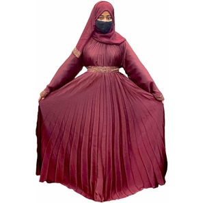 Transpirable precios al por mayor tamaños personalizados nuevo elegante último Jilbab Abaya musulmán étnico desgaste - Product Image 2