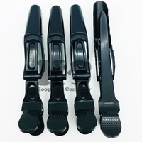 Clips à extensions de cheveux en acier inoxydable durable de haute qualité pour salon de coiffure, personnalisables, lot de 4 pièces