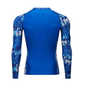 Wholesale Men's Long Sleeve Anti-Bacterial Rashguard <b>T</b>-<b>Shirts</b> MMA <b>BJJ</b> Sports Sublimation Blank Tops Polyester/Spandex - Product Image 3
