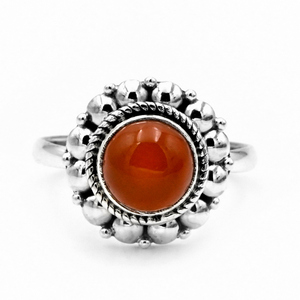Bague minimaliste en argent massif 925 faite à la main avec cabine en cornaline rouge Onyx Bijouterie fine écologique Bague en cornaline rouge adaptée aux cadeaux - Product Image 2