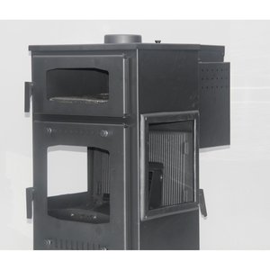 Estufa de Pellets Moderna Independiente DORELLO SOBA MF100, Chimenea de Hierro Fundido para Calefacción de Sala de Estar, Modelo con Vidrio Lateral - Product Image 1