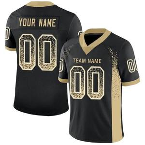 Maillots de football personnalisés, t-shirt à col en V avec nom personnalisé, maillot de football pour homme, impression 3D de haute qualité, t-shirt court d'été - Product Image 5