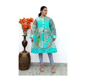 Chaqueta Reversible acolchada de retazos algodón Floral estilo bohemio Otoño Invierno chaqueta abrigo Streetwear Boho acolchado Reversible - Product Image 1