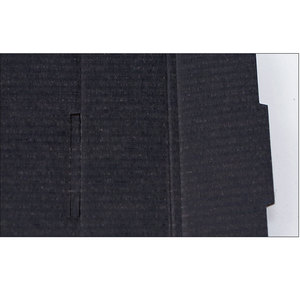 Caja de regalo corrugada negra de 3 capas, caja de embalaje para fiestas y bodas, compatible con tamaño personalizado y logotipo impreso - Product Image 6