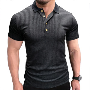 Marca personalizada ajuste personalizado bordado de punto de algodón de los hombres de negocios ropa de los hombres camiseta Polo para hombre - Product Image 2