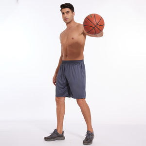 Wholesale 100% Polyester Custom Beach <b>Basketball</b> <b>Shorts</b> <b>Men's</b> Sporty Solid Training Workout <b>Shorts</b> Elastic Drawstring Waistband - Product Image 3