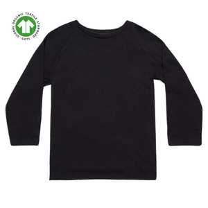 Tee-shirt pour homme brun Heirloom Organic-Jersey de poids moyen, 100% coton biologique en noir non teint Heirloom - Product Image 1