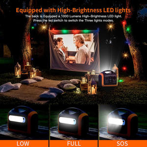 Commerce de gros 600W 110V camping en plein air batterie LiFePO4 rechargeable de secours centrale électrique portable - Product Image 3