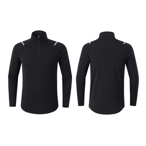 Ropa de gimnasio para hombre, camisa de entrenamiento de secado rápido de manga larga, camisa de compresión de secado rápido transpirable de LICRA de poliéster para hombre, ropa al por mayor - Product Image 2