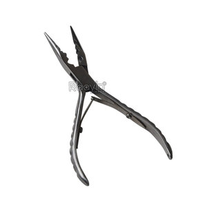 Pinza Profesional Duradera y Reutilizable de Acero Inoxidable para Extensiones de Cabello, 5.5 Pulgadas, 2 Orificios, 5mm 4mm, Herramienta para Micro Anillos de Queratina - Product Image 5