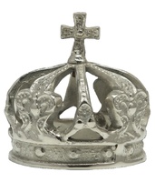 Couronne en métal mariée reine luxe roi et reine couronne décorative qualité supérieure maison et table couronne décorative en aluminium