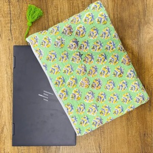 Vert clair Vintage Business Style ordinateur portable manches sac main-bloc imprimé coton matelassé étanche quotidien bureau Protection - Product Image 1