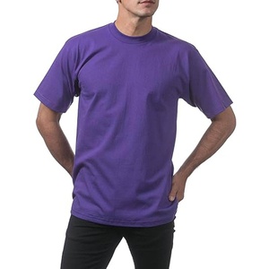 T-shirt décontracté en jersey pour homme, 100 % coton, coupe classique, col rond, manches courtes, couleur unie, écologique, séchage rapide, respirant - Product Image 5