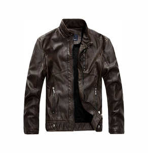 Nouveau Causal Vintage meilleur nouveau design respirant hommes vestes en cuir poches veste durable prix de gros hommes veste en cuir - Product Image 2