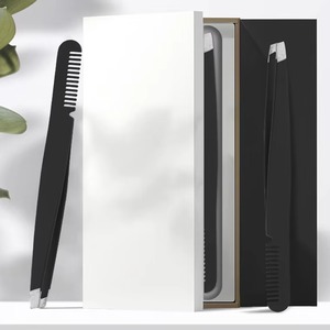 Pinzas de Cejas de Acero Inoxidable de Alta Calidad, Diseño Inclinado de Precisión, Ligeras, Duraderas y Modernas, para Dar Forma a las Cejas - Product Image 6