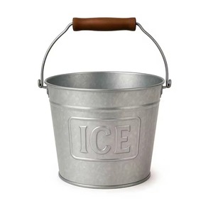 Seau à glace élégant en métal poli, refroidisseur à vin, bol à champagne pour les boissons, décoration de fête, mariage ou bar - Product Image 4
