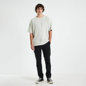 Camiseta de gran tamaño con hombros caídos para hombre, logotipo personalizado, 100% algodón, holgada, ropa informal de verano - Product Image 3
