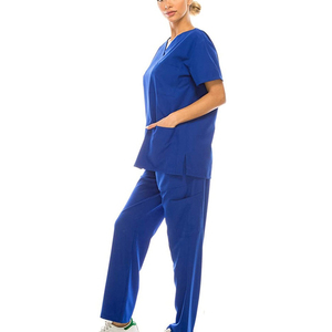Tenue médicale pour infirmières, chemise et pantalon de travail pour femmes avec poches et col en V, combinaison de travail pour hôpital par HI 2026 - Product Image 2