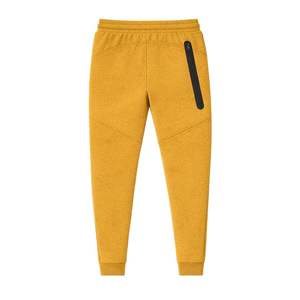 Ensemble de survêtement pour homme, veste à capuche zippée et pantalon de jogging en polaire technique, couleur moutarde, pour l'entraînement sportif et les activités physiques - Product Image 6