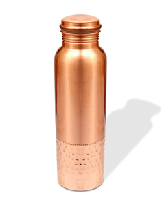 Venta directa del fabricante Botella de agua de cobre puro de diseño único Uso en gimnasio Alto rendimiento de aislamiento térmico Amigable con el aire libre - Product Image 3