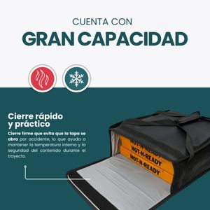 Borsa Termica per Pizza Impermeabile, Resistente e Progettata per Corrieri - Product Image 2