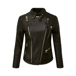 GAF Femmes 2024 Automne Nouvelle veste ample en cuir Manteau à manches longues Femme Vêtements d'extérieur Chemise pour femmes - Product Image 6