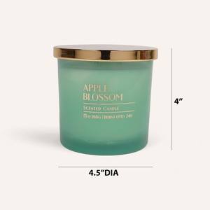 Bougeoir de vacances en verre craquelé transparent avec poinsettia - Product Image 4