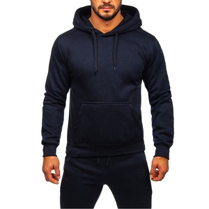 Vente en gros de survêtements d'hiver écologiques pour hommes avec logo personnalisé vêtements d'extérieur coupe-vent respirants de grande taille sweats à capuche de jogging - Product Image 1
