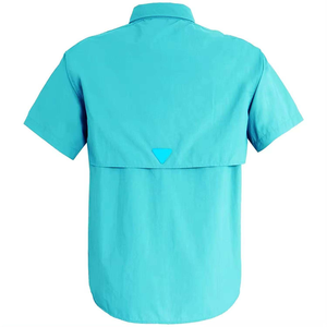 Camisa de Pesca Personalizada Unisex, Transpirable, de Secado Rápido, Talla Grande, de Poliéster y Elastano, Manga Corta, con Botones y Espalda Ventilada - Product Image 4