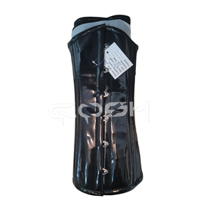 <b>Plus</b> <b>Size</b> Underbust Steel Boned Black <b>PVC</b> Clubwear Corsets Supplier - Product Image 3
