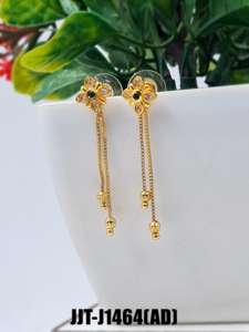 Premium AD Tops Alliage Vert Rouge 0.81 Grammes Paire Léger Porter Tous Les Jours Bijoux De Mode Fournisseur En Gros En Ligne - Product Image 2