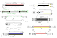 Adaptateur de câble personnalisé pour ordinateur de moto, connecteur femelle Molex XH2.54 2-4 broches JST 1.0mm/1.25mm en cuivre étamé