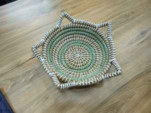 Hot Trending Set 2 Decorative Natural <b>Rattan</b> <b>Baskets</b> Hand Wicker Scalloped Edge Rectangle Heart Shape Eco-Friendly Home Decor - Product Image 3