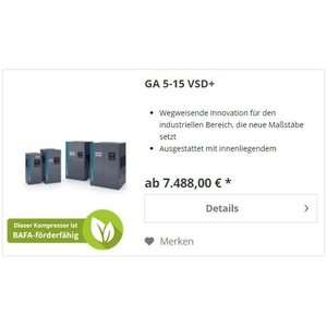 Compressore d'aria compressa GA 5 VSD+ - Product Image 1