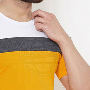 Camiseta de manga corta de colores sólidos para hombre, ropa informal de ajuste cómodo, 100% algodón, venta al por mayor - Product Image 5
