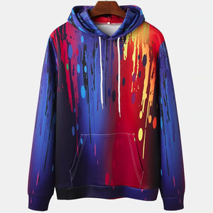 Sweat à capuche de sublimation d'hiver de haute qualité 100% coton écologique respirant à séchage rapide avec poche - Product Image 1