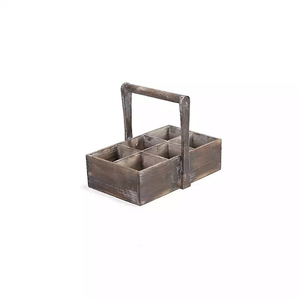 Acacia Storage <b>Caddy</b> Customized Wooden Storage Organizer with Handle of Wooden <b>Caddy</b> Manufacturers and Exporters - Product Image 4