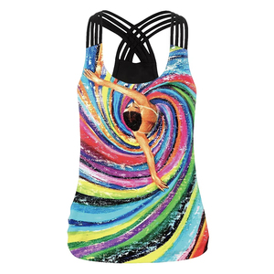 Sporty Stylish Fashion Halloween <b>Women</b> Tank Top Hollow Out Skull Print Gothic Rose <b>Vest</b> Sleeveless Streetwear Fitness Top - Product Image 3