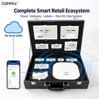 Kit Demo Sistem Label Rak Elektronik COMPAX, Ecosystem Ritel Cerdas All-in-One dengan Gateway Nirkabel untuk Kontrol Harga Sentral