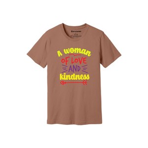 Thèmes de gentillesse imprimer 100% t-shirt en tissu de coton 160-180 à lourd GSM 12 couleurs disponibles Personnalisé votre propre conception et placement - Product Image 1