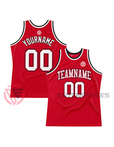 Rétro maille maillots personnalisés séchage rapide collège formation respirant uniformes de basket-ball unisexe - Product Image 3