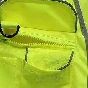 Gilet de sécurité de haute qualité, classe 1 ANSI, logo personnalisé, faible MOQ, vente en gros, léger, fabriqué avec de bons matériaux, livraison - Product Image 4