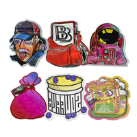 Sachets personnalisés imprimés 3,5g Cali Bag, emballage plastique souple de forme irrégulière, découpé à l'emporte-pièce, refermable, anti-odeur, en Mylar pour chewing-gum