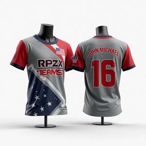 Maillots de sport sublimés personnalisés pour hommes Softball Basketball Football Maillots imprimés Maillots de pêche Vêtements de sport respirants - Product Image 4