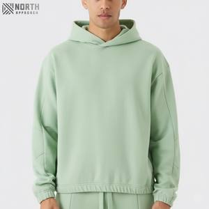 Sudadera con capucha lavada con ácido de piedra Vintage personalizada para hombre 100% algodón liso de gran tamaño Jersey desgastado con capucha sudadera Terry a granel - Product Image 1