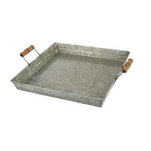 Plateau en métal de haute qualité, nouveau design, plateau écologique, plateau en polissage naturel, vaisselle de cuisine, plateau de service décoratif - Product Image 2