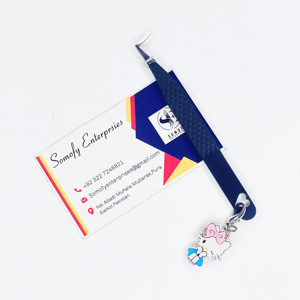 Meilleure vente en gros professionnel 90 degrés Hello Kitty charme antistatique pince à cils cils en acier inoxydable de haute qualité - Product Image 1