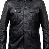 Veste de moto en cuir de vachette noir pur de haute qualité, personnalisée, style streetwear pour hommes, logo sur le devant, hiver