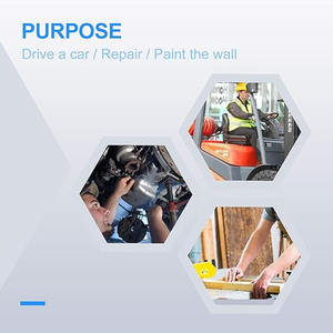 Gants de sécurité de travail confortables à doigts complets avec bande réfléchissante haute visibilité et ampoule LED pour une visibilité accrue - Product Image 5